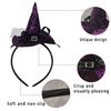 TMMEQ Halloween Headbands-Witch Hat Headband Spider Web Bow Headbands-Halloween witch Headband Design for Hair Decoration, 1 size