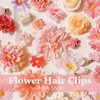 36 Pack Flower Hair Clips Rose Hair Accessories for Women Boho Bride Flower Claw Clip Side Hair Clip Hairpin Brooch Pin Headpiece for Girls Wedding