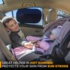 EcoNour Car Window Shades for Baby (4 Pack) | Sun Shade for Car Window for Kids | Car Shades for Side Windows | Automotive Sun Protection Baby from UV and Sun Glare | Car Baby Accessories (20"x12")