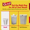 Glad Trash Bags, Small Garbage Bags - 4 Gallon White Trash Bag - 30 Count