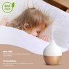 SALKING Essential Oil Diffuser, 100ml Small Aromatherapy Diffuser with Auto Shut-Off Function, Ultrasonic Diffusers for Essential Oils, Cool Mist Humidifier with Warm White Lights, for Office Home