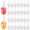 DEAYOU 30 Pack Empty Lip Gloss, Clear Lipstick Brush Bottles for Makeup, 0.2OZ/ 6ml