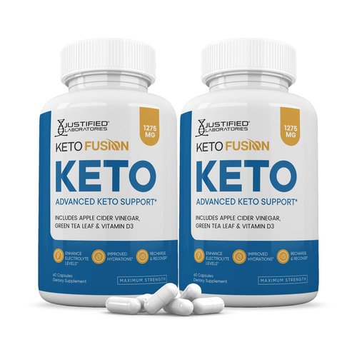 (2 Pack) Keto Fusion Keto ACV Pills 1275MG Keto Support Blend Capsule Alternative to Keto ACV Gummies Formulated with Apple Cider Vinegar Extra Virgin Olive Oil Powder Green Tea Leaf 120 Capsules