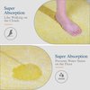 Walensee Bathroom Rug Non Slip Bath Mat for Bathroom (16 x 24, Yellow) Water Absorbent Soft Microfiber Shaggy Bathroom Mat Machine Washable Bath Rug for Bathroom Thick Plush Rugs for Shower
