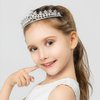 Tiaras and Crowns for Women, Aprince Wedding Tiara for Women Girls Princess Crowns Hair Accessories for Bride Rhinestone Pearl Tiaras for Prom Party Christmas Hollwee Costume