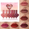 RoseFlower Lip Gloss Set, 12 Piece Matte liquid Lipstick Makeup Set, Non-sticky, High Shine, Long Lasting Matte liquid Lip Gloss Set, Rich Varied Colors - 073
