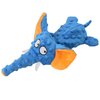 Comfych Dog Toy No Stuffing Plush Animal Toy, Squeeky Sound, Cute Design, Durable and Soft, Ideal for Pet Training and Playing, Blue