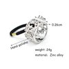 4PCS Fashion Zinc Alloy Ponytail Cuff Elastic Hair Tie Ponytail Holder Punk Gothic Hair Cuff Hair Rope Hair Clips Hair Band for Women