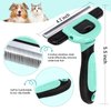 MIU COLOR Pet Grooming Brush, Deshedding Tool for Dogs & Cats, Effectively Reduces Shedding by up to 95% for Short Medium and Long Pet Hair，Spring Green