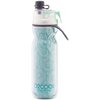 O2COOL Mist 'N Sip Misting Water Bottle 2-in-1 Mist And Sip Function With No Leak Pull Top Spout Sports Water Bottle Reusable Water Bottle - 20 oz (Yoga Mint)
