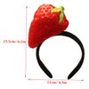 Beatifufu Strawberry Headband Hair Bands Skin Care Headband Hair Tie Spa Headbands Facial Headbands Spa Headband for Washing Face Skincare Headband Makeup Headband Cloth Accessories Food