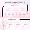 SIILUUGO DIY Lash Extensions Kit 280PCS Individual Lashes Clusters,9-16mm MIX 40D Fluffy and Natural False Eyelashes,Wispy and Volumn,with Lash Bond and Seal,Tweezers,Glue Remover,Easy Use At Home