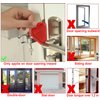 MBBEST Portable Door Lock & Door Stop Alarm,Dual Protection Security Devices Pocket Door Stopper Self Defensey Tools for Hotel Travel Home Apartment House, Red/Black
