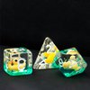 Cusdie 7-Die DND Dice, Polyhedral Dice Set Filled with Animal, Animal Dice Set for Role Playing Game Dungeons and Dragons D&D Dice MTG Pathfinder (Yellow Duck)