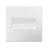 Legrand adorne 2-Gang Wall Plate/Cover Plate (1-Pack, Gloss White-on-White Finish)