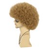 VGbeaty Afro Fluffy Wig for Men or Women Short Curly Brown Rocker Wig California Halloween Hippie Party Cosplay Costume Wig (Brown)
