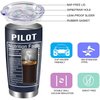 Pilot Gifts Aviation Men, Pilot Cup Tumbler, Gifts for Pilots Men, Airplane Gifts, 20oz Aviation Pilot Gauges Nutrition Facts Coffee Cup, Birthday Christmas Gifts Ideas for Pilot Insulated Travel Mug