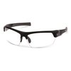 Venture Gear Tensaw Safety Glasses Black Frame Clear Anti-Fog Lens