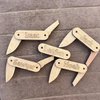 Custom Kids Pocket Knife Wooden Pretend Toy, Personalized Engraved Folding Fake Knives with Name for Safe Play, Gifts for Dad, Child, Boy, Girl, 4x1x1 AVTRBoutique