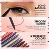 Kyannkara Liquid Eyeliner Colorful Matte Glitter Neon Eyeliner Pencil Pigmented Smudgeproof Long Last Gel Eye Liner Quick dry(L11)