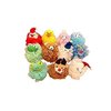 Cartoon Bath Pouf Puff Mesh Bath Sponges with Stuffed Animal Loofah (4 Pack) Rabbit,Bear,Duck,Frog Design