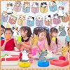 16 Pcs Cat Theme Birthday Party Decorations Party Supplies Kit, Includes Cat Party Banner with 6 Cat Hanging Cutouts 6 Hanging Swirl Decor and 3 Birthday Honeycomb Party Decoration(Cartoon Style)