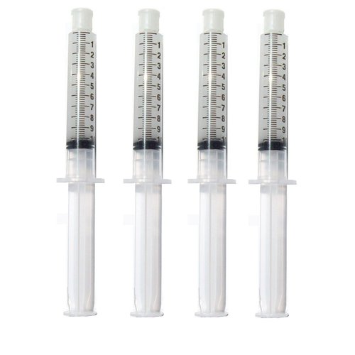 Teeth Whitening Gel Syringe 10ml Dispensers 44% Carbamide Peroxide Tooth Bleaching 4 Pcs