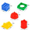 KUTOI Toddler Building Blocks for Kids Ages 4-8, Toddler Blocks Stacking Toys, Fun House Big Blocks Building Sets with 10” x 10” Baseplate, Educational Daycare Toys