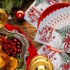 100Pcs Christmas Guest Napkins, Christmas Paper Napkins, Christmas Truck Guest Napkins, Christmas Disposable Paper Decorative Guest Napkins for Christmas Dinner Party Supplies