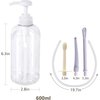 Abyclean Enema Bottle Kit for Men Anal Douche Vagina Cleaning Kit Reusable Manual Pressure Enemas for Women (600ml, 3 Nozzle)