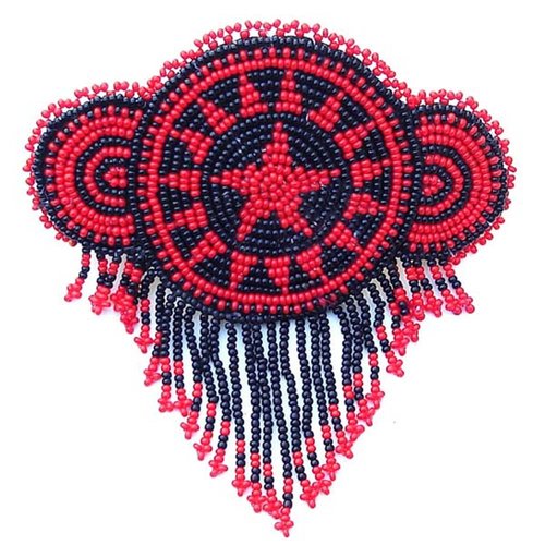 Beaded Hair Clip/Barrette,Handmade Beaded Hair Barrette Native American Style for Women's,Beaded Hair Clip Suitable for Different Occasions & Gifting.