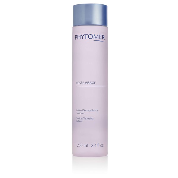PHYTOMER Rosee Visage Toning Cleansing Lotion | All in One Cleanser, Makeup Remover & Toner for Face | Alcohol-Free | Safe, Natural Ingredients | 8.4 Fl Oz