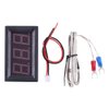 PEMENOL 12V Red Fahrenheit Digital Temperature Meter -76F~999F LED Display with Industrial Grade 0.5m K-Type Thermocouple Temperature Sensor M6