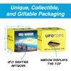 UFO Tops | Shag Harbour | Metal Spinning Top | Inspired by The 1967 Shag Harbour, Nova Scotia UFO Incident | Psychedelic Steel UFO with Solar Yellow Power Core™