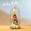 PANTASY Le Petit Prince Rose Mailbox Building Block Set, Creative DIY Flower Display with Rotating Globe Dome, Collectible Model Kit for Adults and Kids, Gift Idea for Le Petit Prince Fans