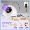 LadyMisty 72W UV LED Nail Lamp Light Dryer for Nails Gel Polish with 18 Beads 3 Timer Setting & LCD Touch Display Screen, Auto Sensor, Professional Nails, White………