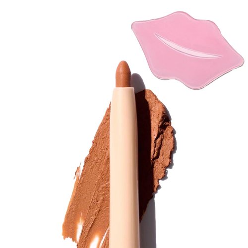 Glam Lux Beauty Bundle Beauty Creations Nude X Lip Liner Creamy Last All Day Flawless Application, Waterproof, Retractable Shaping & Sculpting, w/Collagen Lip Mask (Weekend Fling, 1 Count)