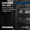 SYLVANIA - 1156 SilverStar Mini Bulb - Brighter and Whiter Light, Ideal for Center High Mount Stop Light (CHMSL), Daytime Running Light (DRL), and more (Contains 2 Bulbs)