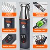 DSP® Beard Trimmer Rechargeable Body Grooming Sets Facial Hair Shaver for Nose Ear Public Hair Cutting Machine IPX7 Waterproof