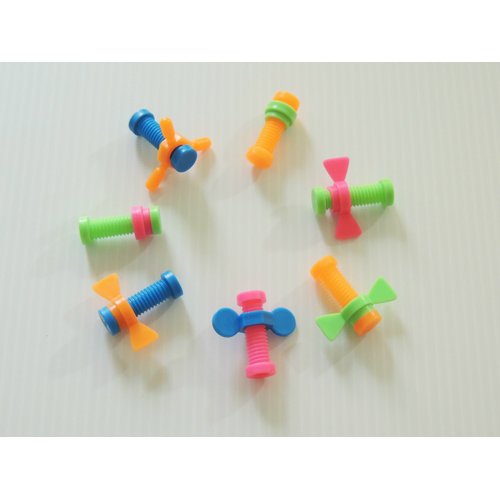 Bonka Bird toys pk12 Nuts & Bolts foot talon foraging toy cockatiel parakeet