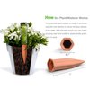 B SEPOR Ceramic Plant Waterer Set of 6 Pack Terracotta Self Watering Spikes,Wine Bottle Plant Watering Devices for Vacation (6Pack)