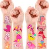 Generic Pink Dinosaur Temporary Tattoos Birthday Party Supplies Favors Decorations Super Cute 96PCS Fake Tattoos Stickers for Boys Girls School Classroom Rewards Gifts Ideal Halloween