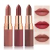 CAKAILA 3 Pcs Nude Lipstick Matte Sets,Light to Dark Velvet Lipstick for Women Long Lasting Waterproof 24 Hours Lip Stick Lip Stain Makeup Gift Sets,labiales mate 24 horas originales