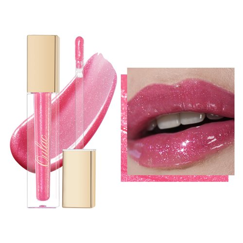 Oulac Hydrating Lip Gloss with Mirror Finish Moisturizing & Reduce Fine Lines Lip Oil Refuse Chapped Lips Non Sticky Lip Gloss for Girls Women, 4.5ml/0.15fl.oz, Baby Doll(C11)