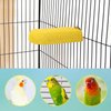 Hypeety Bird Parrot Calcium Teeth Mouth Molar Grinding Stone Hamster Grinding Stone Chew Toy Perch Jumping Stand for Parrot Budgies Chinchilla Squirrel Hamster Cage Stand Platform Yellow