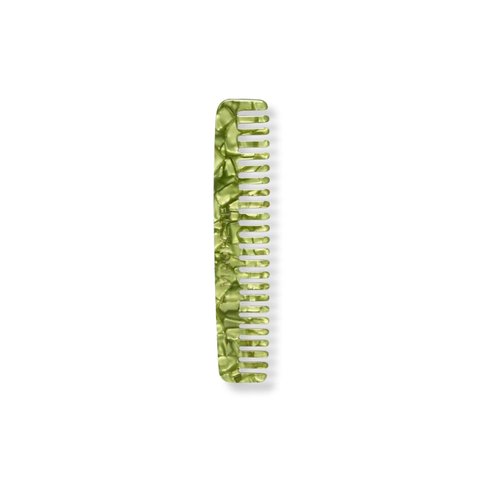 MACHETE No. 3 Comb Wide Tooth Comb Handmade Styling Comb - Hair Styling, Fine Dressing Comb and Detangling Comb for Women and Men (Pistachio)
