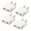 4 Pack Europe to US Plug Adapter, Plug Adapter European to American, 220v to 110v Adapter Plug Converter, EU to US Plug Adapter, Power Travel Adapters European to American