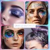 Laza 10g Stars Glitter Confetti Sparkle Shiny Holographic Micro Five-Angle Star False Nail Sequins Acrylic Paillettes for DIY Crafts Nail Art Decoration Party Face Body Make Up - Holographic Star