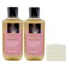 Bath & Body Works Cozy Evening - 2 Pack - Shower Gel With a Natural Oats Sample Soap.