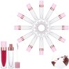 YITOU 12Pcs Refillable Empty Lip Gloss Tubes with Wand Applicator, 8ml Lip Balm Containers with Stopper Lip Glaze Bottle Lip Gloss Making Kit for DIY Lipgloss Lipstick Samples Pink-Update